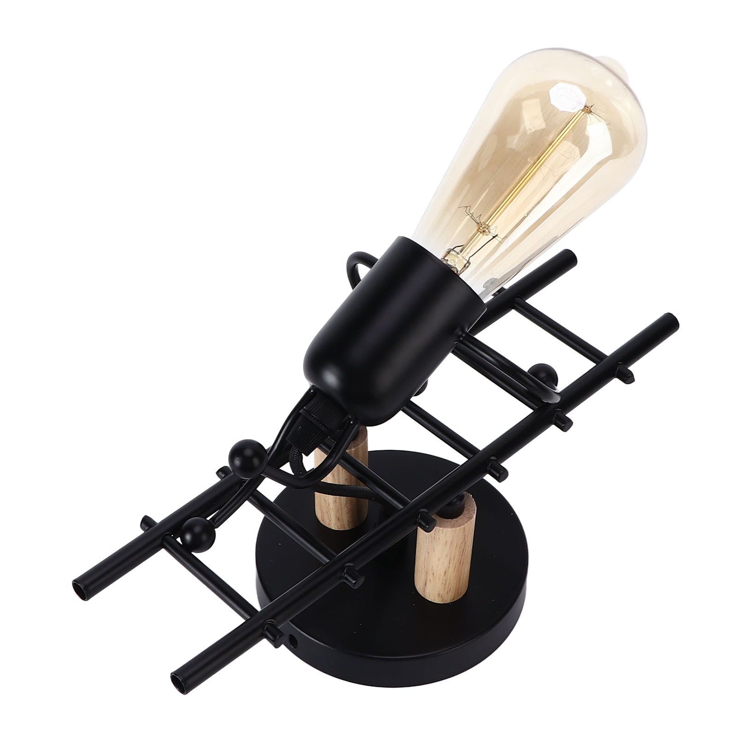 Wall Lamp Unique Design Exquisite Cute Beautiful Wall Decoration Light for Restaurants Bedrooms Cafes HotelsBlack