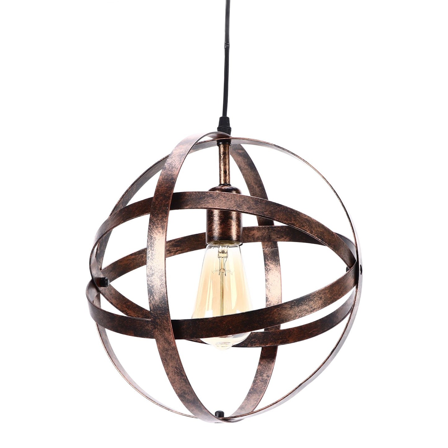 Ball Earth Chandelier Retro American Industry Warm Romantic Stable Firm Wall Lamp for Coffee Shop Store