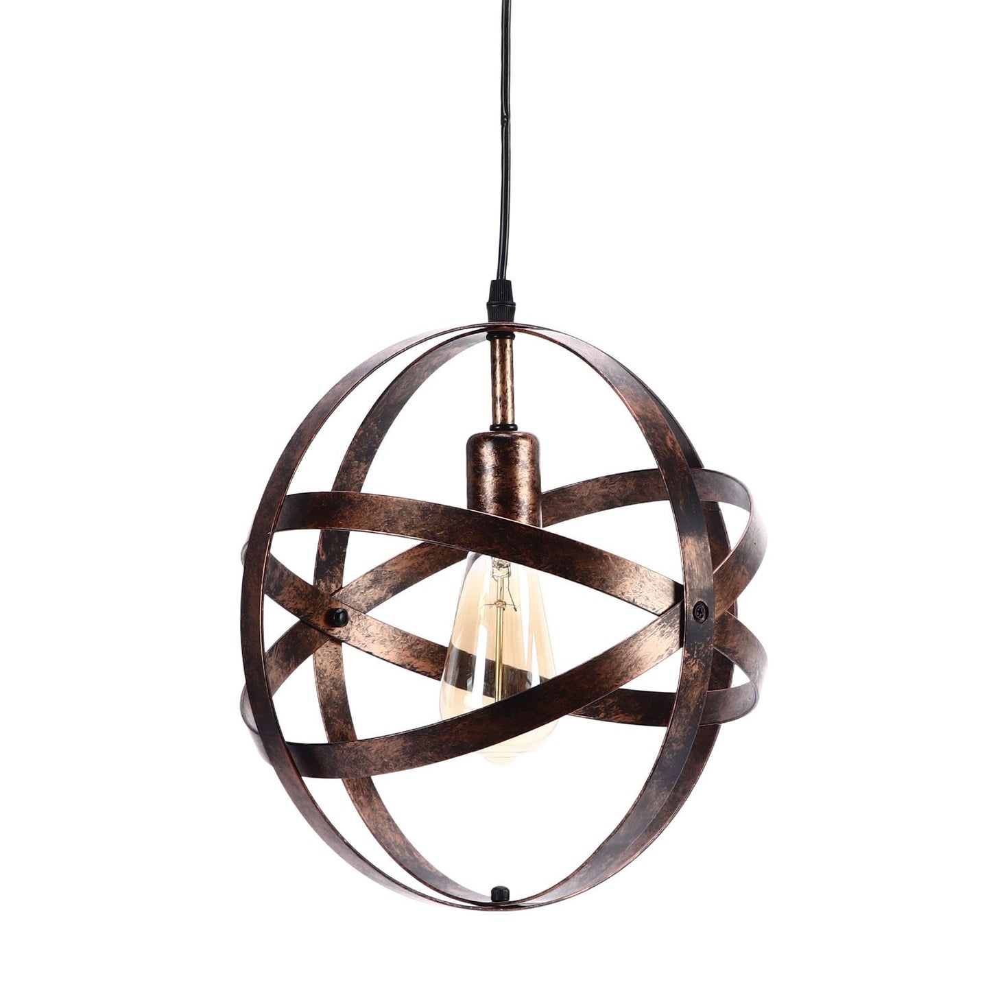 Ball Earth Chandelier Retro American Industry Warm Romantic Stable Firm Wall Lamp for Coffee Shop Store