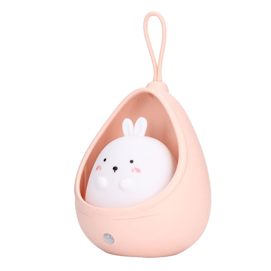 Night Light White Bunny Shape LED Kids Induction Night Lamp with USB Cable for Children's Room Bedroom