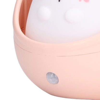 Night Light White Bunny Shape LED Kids Induction Night Lamp with USB Cable for Children's Room Bedroom