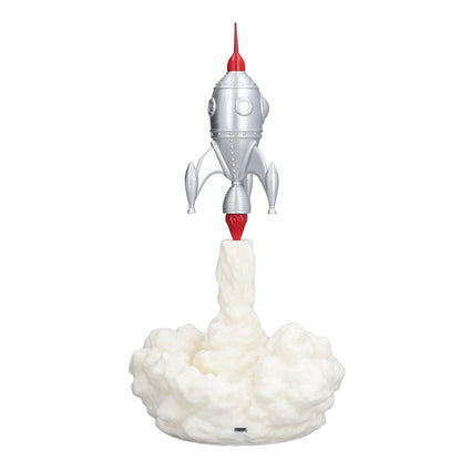 3D Rocket Lights Children's Accompanying Lights New Strange Lights 3D Printing Night Lights Bedroom Decoration