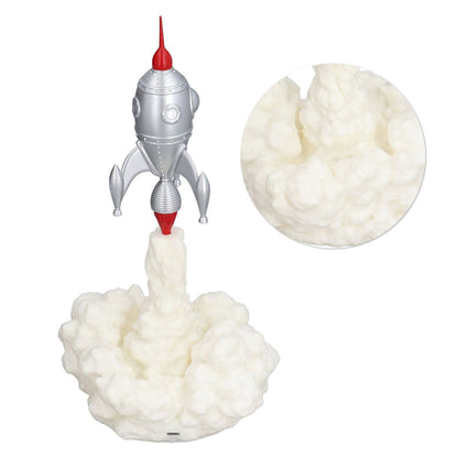 3D Rocket Lights Children's Accompanying Lights New Strange Lights 3D Printing Night Lights Bedroom Decoration