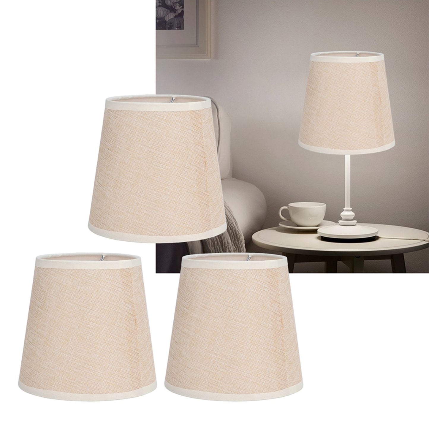 Chandelier Shades Modern Simple Style Exquisite Dustproof Safe Design Easy Assembly Wide Application Small Lamp Shades