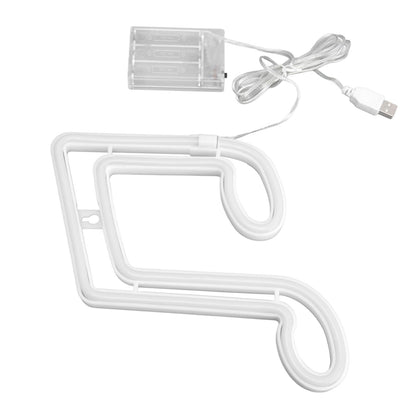 LED Neon Light Music Note Neon Night Light Concert Wall Lamp Party Wall Hanging Neon LampPink Light