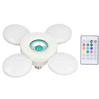 Deformable Lamp RGB Color Light Adjustable Angle Foldable Design Remote Control Speaker Lightbulb 85‑265V