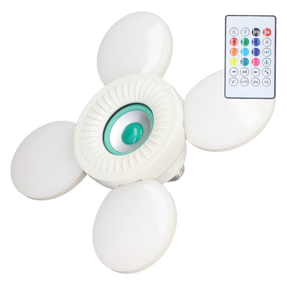 Deformable Lamp RGB Color Light Adjustable Angle Foldable Design Remote Control Speaker Lightbulb 85‑265V