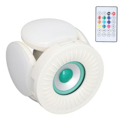 Deformable Lamp RGB Color Light Adjustable Angle Foldable Design Remote Control Speaker Lightbulb 85‑265V