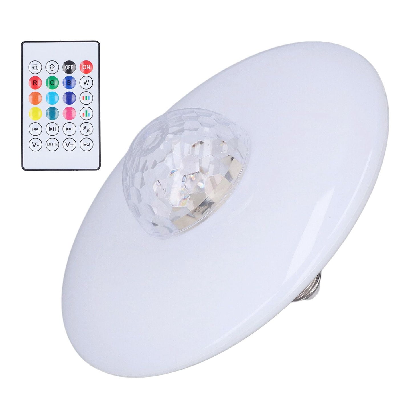 LED Projection Light Bluetooth Lamp Dynamic Ripple Effect E27 RGB Remote Control 24W 85‑265V