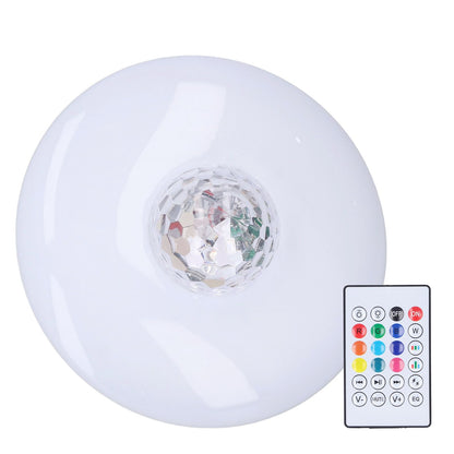 LED Projection Light Bluetooth Lamp Dynamic Ripple Effect E27 RGB Remote Control 24W 85‑265V