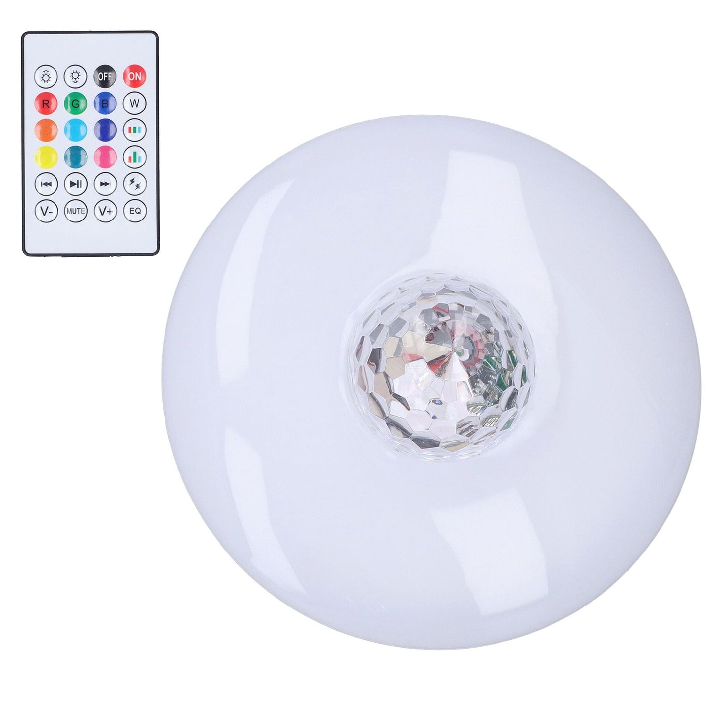 LED Projection Light Bluetooth Lamp Dynamic Ripple Effect E27 RGB Remote Control 24W 85‑265V