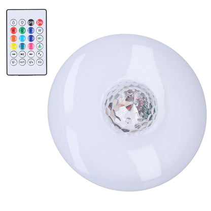 LED Projection Light Bluetooth Lamp Dynamic Ripple Effect E27 RGB Remote Control 24W 85‑265V