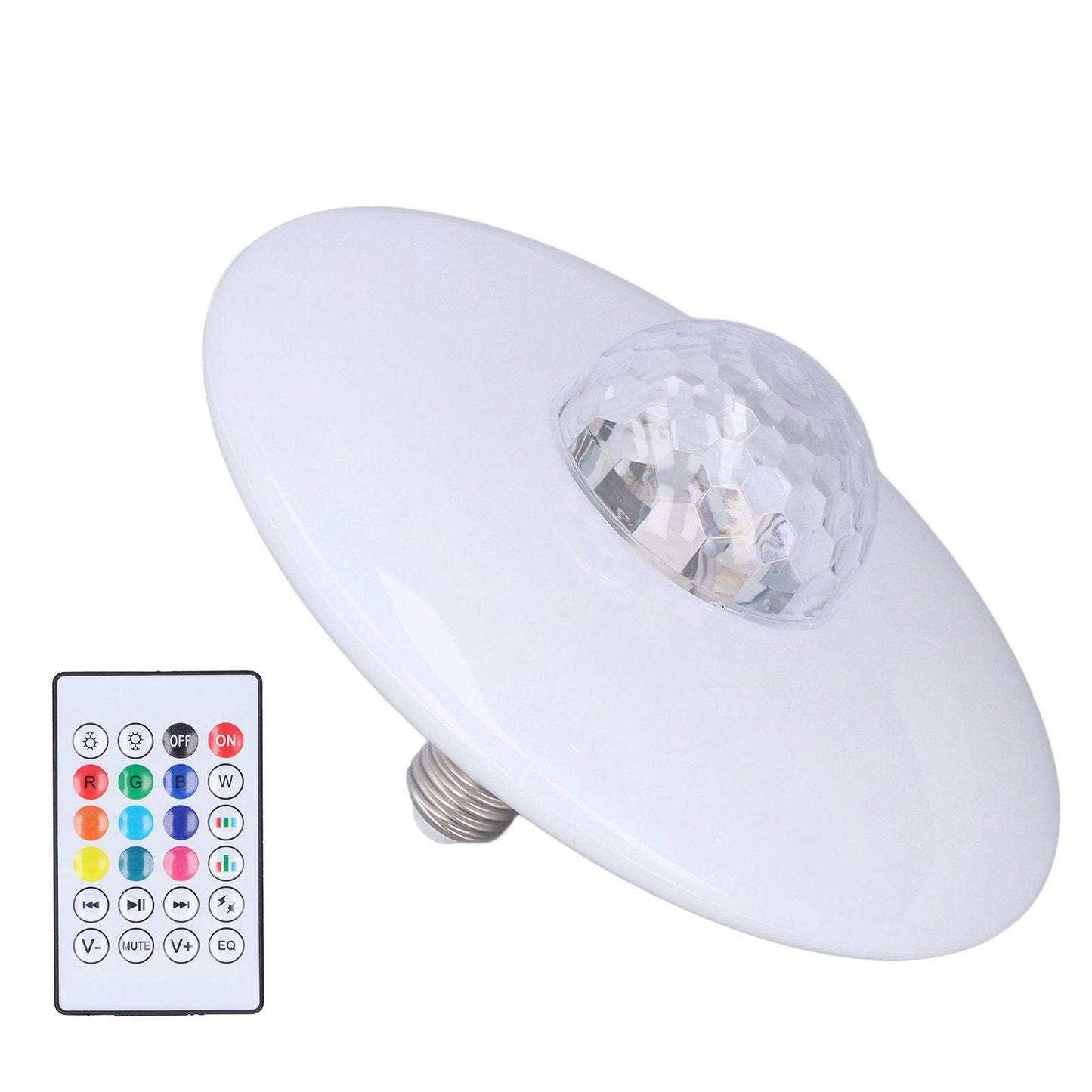 LED Projection Light Bluetooth Lamp Dynamic Ripple Effect E27 RGB Remote Control 24W 85‑265V