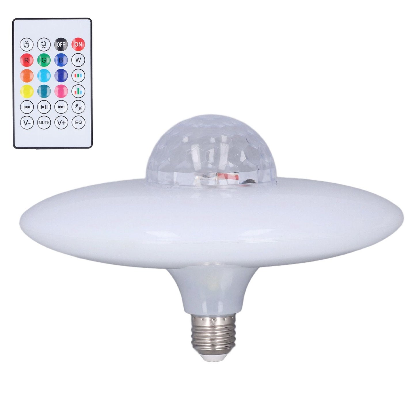 LED Projection Light Bluetooth Lamp Dynamic Ripple Effect E27 RGB Remote Control 24W 85‑265V