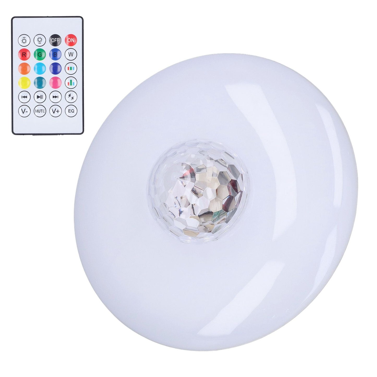 LED Projection Light Bluetooth Lamp Dynamic Ripple Effect E27 RGB Remote Control 24W 85‑265V