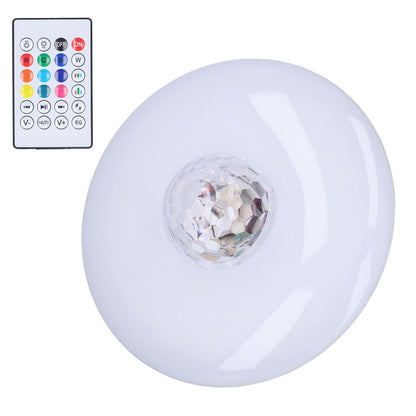 LED Projection Light Bluetooth Lamp Dynamic Ripple Effect E27 RGB Remote Control 24W 85‑265V
