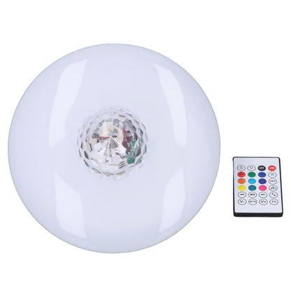 LED Projection Light Bluetooth Lamp Dynamic Ripple Effect E27 RGB Remote Control 24W 85‑265V