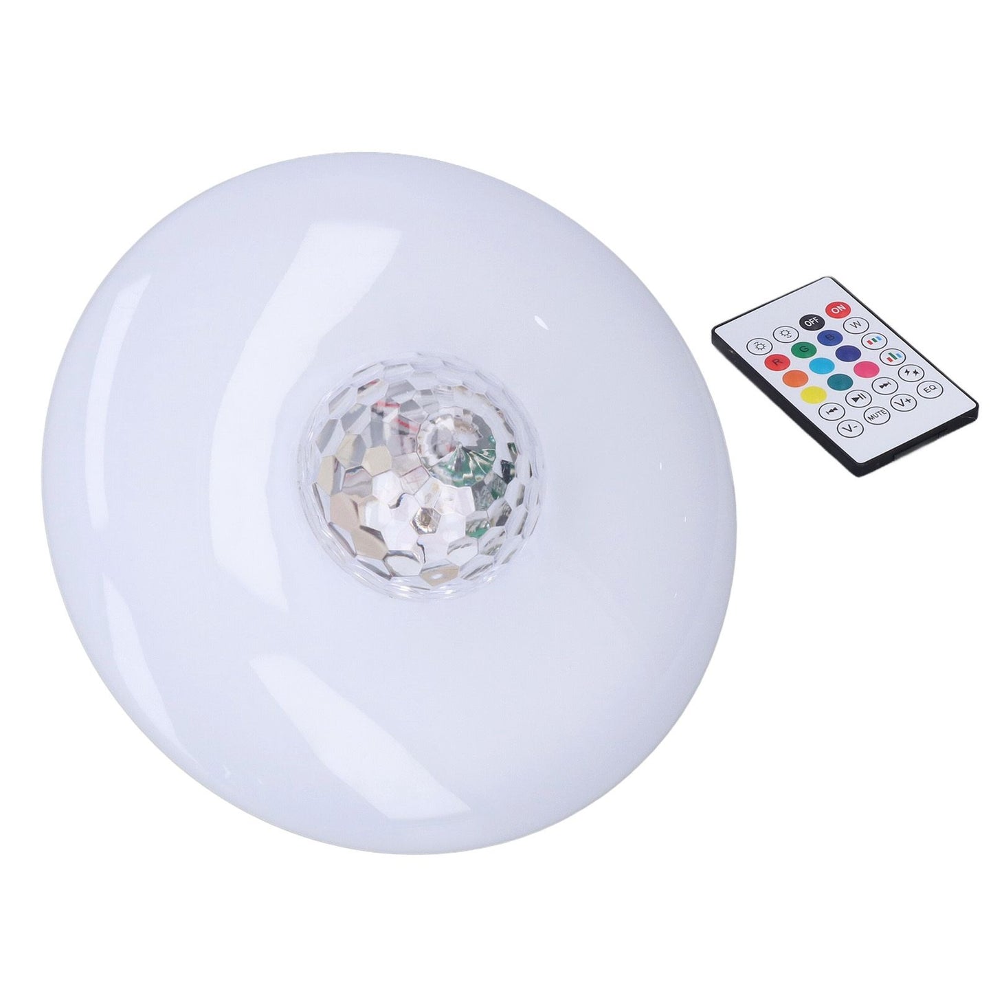 LED Projection Light Bluetooth Lamp Dynamic Ripple Effect E27 RGB Remote Control 24W 85‑265V