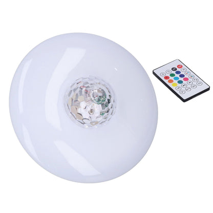LED Projection Light Bluetooth Lamp Dynamic Ripple Effect E27 RGB Remote Control 24W 85‑265V