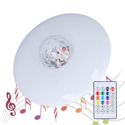 LED Projection Light Bluetooth Lamp Dynamic Ripple Effect E27 RGB Remote Control 24W 85‑265V