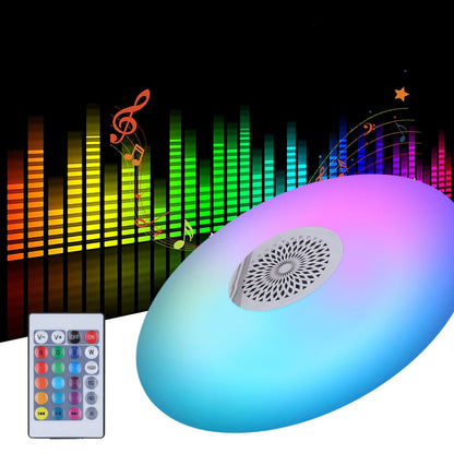 24W E27 RGB Color Changing Music Lamp with Remote Control Smart Music Speaker Ceiling Light 85‑265V