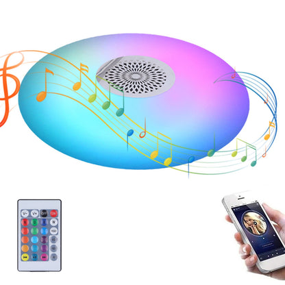 24W E27 RGB Color Changing Music Lamp with Remote Control Smart Music Speaker Ceiling Light 85‑265V