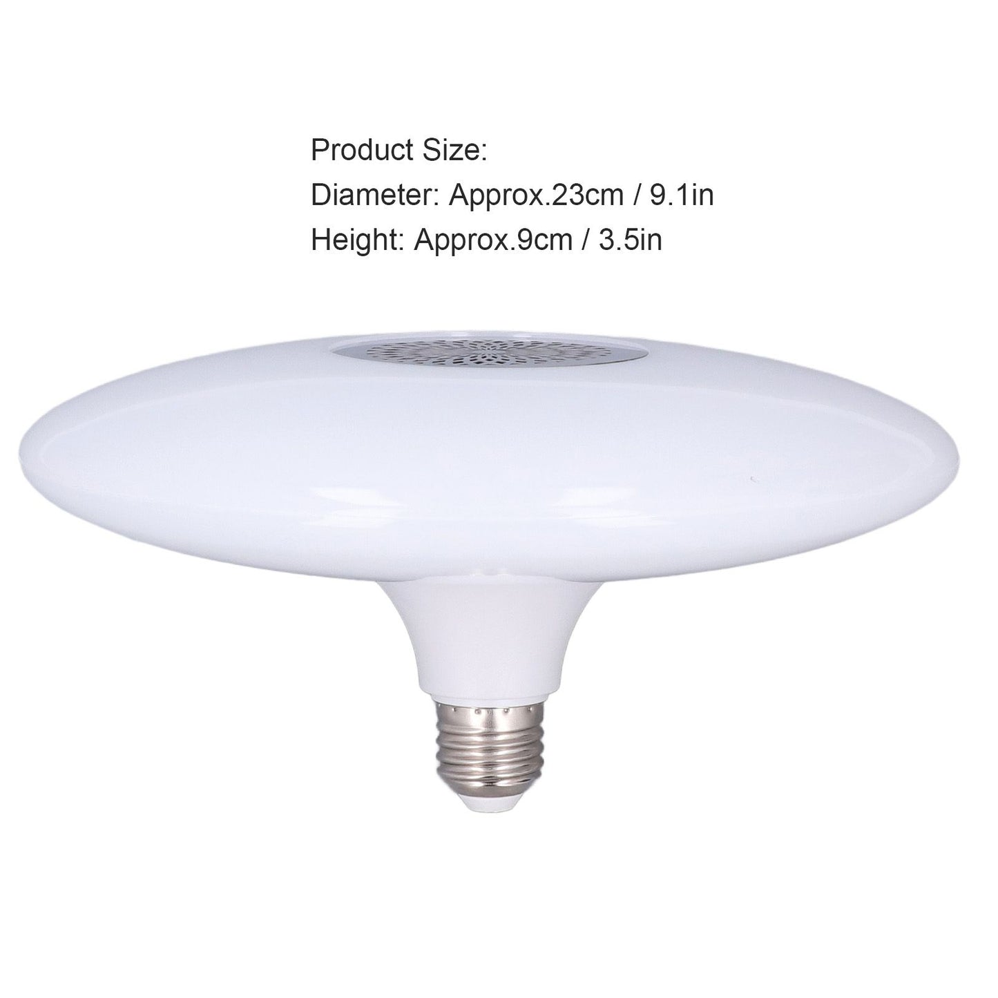 24W E27 RGB Color Changing Music Lamp with Remote Control Smart Music Speaker Ceiling Light 85‑265V
