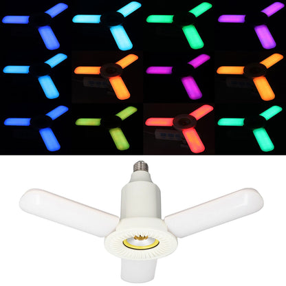Deformable Lamp Energy Saving Environmental RGB Color Light Foldable Design LED Garage Light 86V‑265V