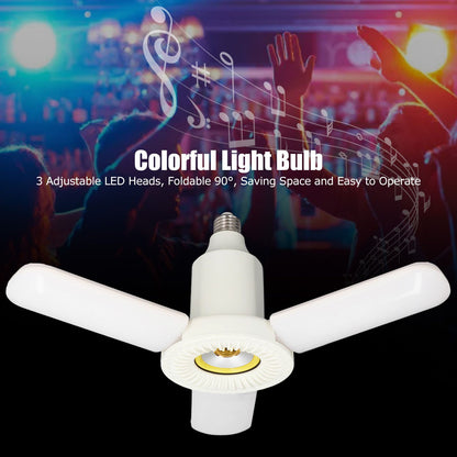 Deformable Lamp Energy Saving Environmental RGB Color Light Foldable Design LED Garage Light 86V‑265V