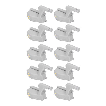 10pcs LED Cabinet Inner Hinge Sensor Light Bedroom Closet Wardrobe Cupboard Night Light