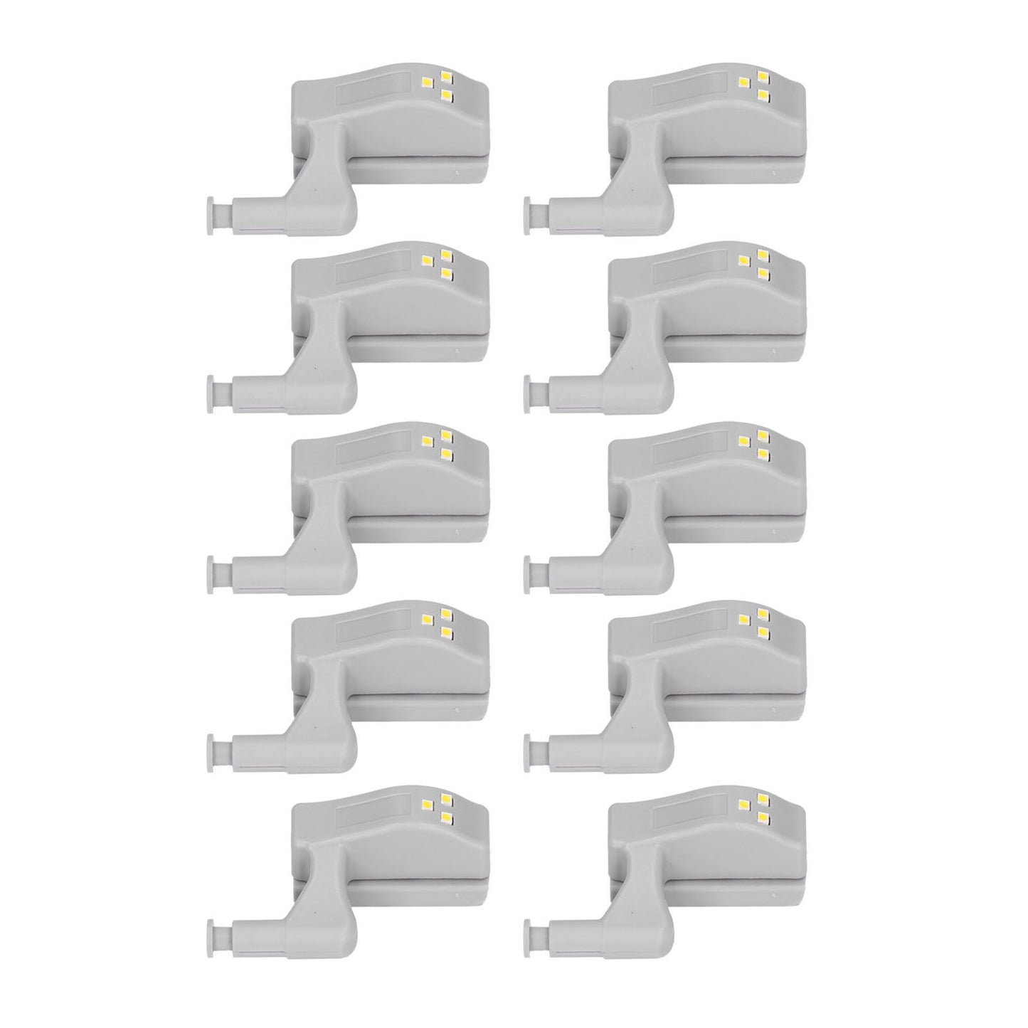10pcs LED Cabinet Inner Hinge Sensor Light Bedroom Closet Wardrobe Cupboard Night Light