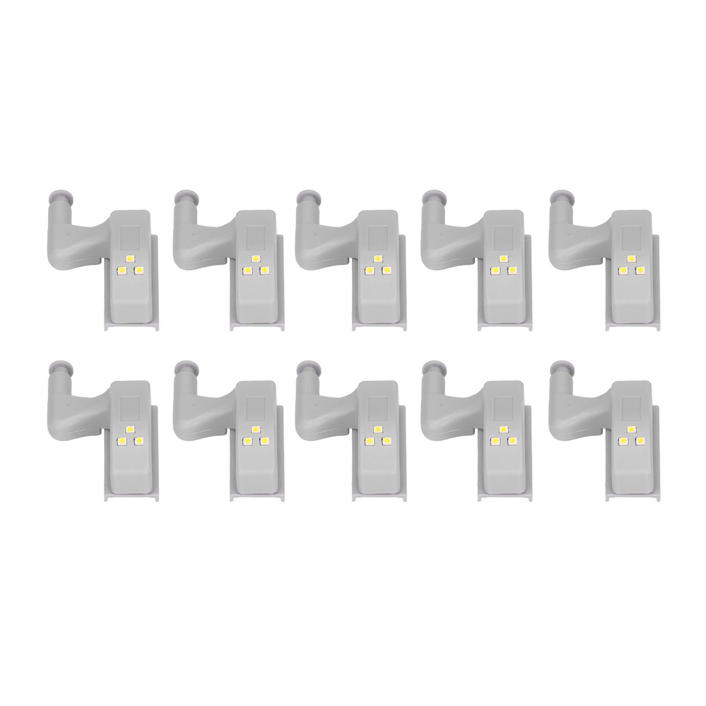 10pcs LED Cabinet Inner Hinge Sensor Light Bedroom Closet Wardrobe Cupboard Night Light