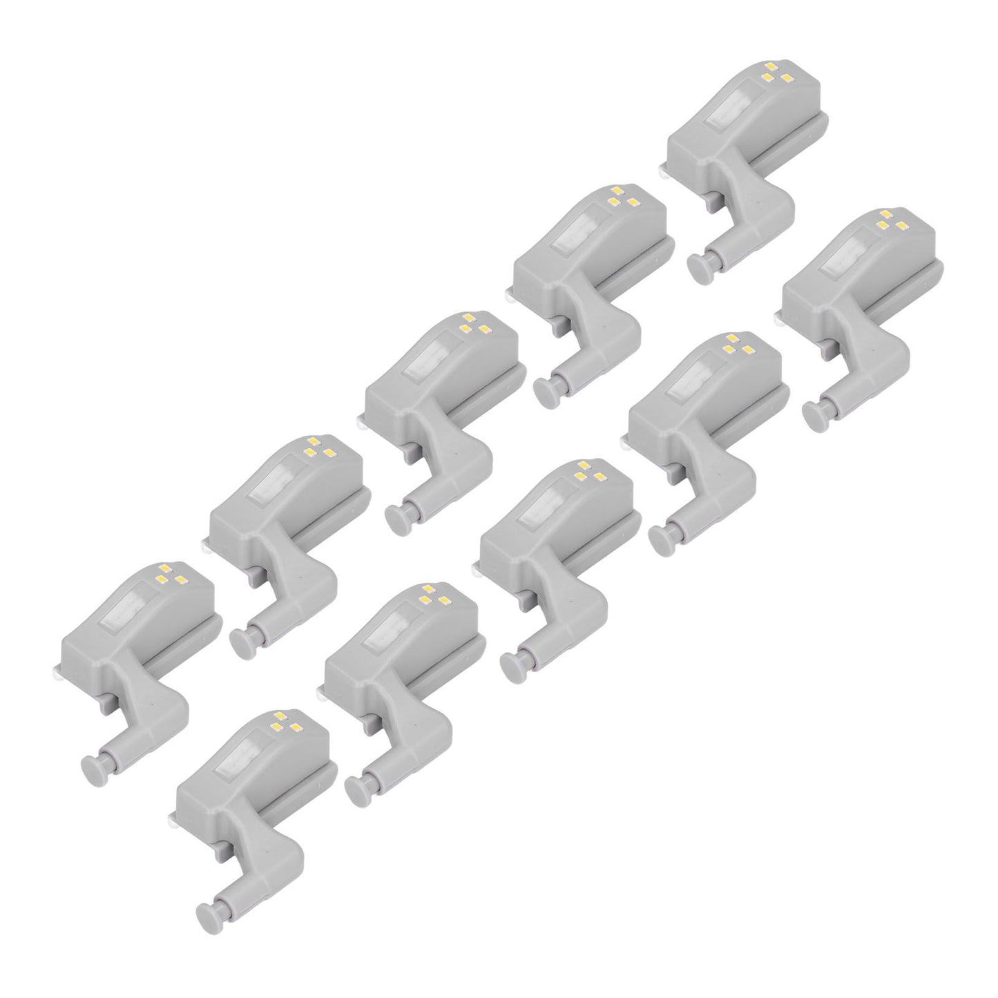 10pcs LED Cabinet Inner Hinge Sensor Light Bedroom Closet Wardrobe Cupboard Night Light