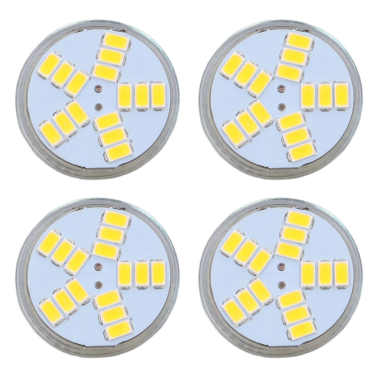 4Pcs MR11 LED Bulb 5W 500lm Bulb Replacement with 15 Beads Double Pin Base for Spotlight Landscape LampCold White