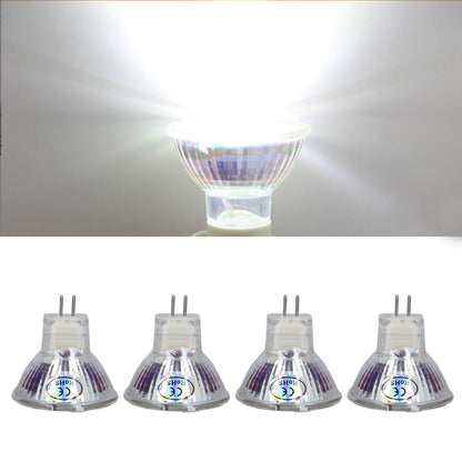 4Pcs MR11 LED Bulb 5W 500lm Bulb Replacement with 15 Beads Double Pin Base for Spotlight Landscape LampCold White