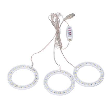 LED Plant Grow Lights Full Spectrum USB Growing Light Timing 5 Level Dimming for Indoor Plant Growing Pink Purple Light
