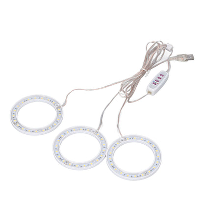 LED Plant Grow Lights Full Spectrum USB Growing Light Timing 5 Level Dimming for Indoor Plant Growing Pink Purple Light