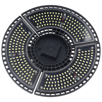 LED Bay Light 60W Waterproof 288 Lamp Beads Foldable 3 Leaf E26 E27 Garage Light for Basements 100 to 277V