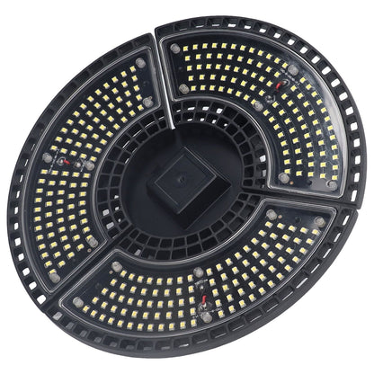 LED Bay Light 60W Waterproof 288 Lamp Beads Foldable 3 Leaf E26 E27 Garage Light for Basements 100 to 277V
