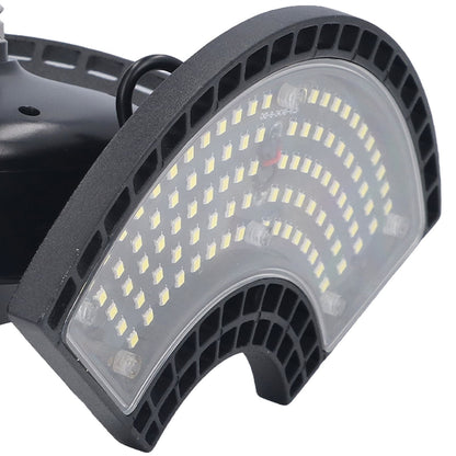 LED Bay Light 60W Waterproof 288 Lamp Beads Foldable 3 Leaf E26 E27 Garage Light for Basements 100 to 277V