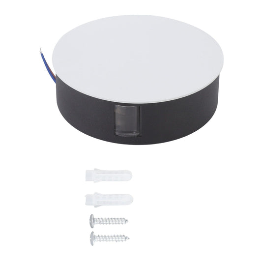 Wall Light Round Shape Aluminum Alloy 3 Beams Modern Wall Sconce Lamp for Dining Room AC85‑265V 9W White