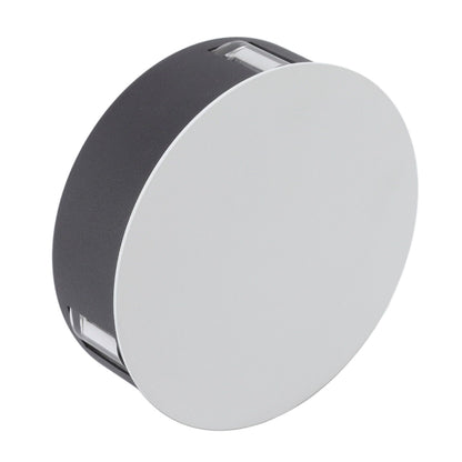 Wall Light Round Shape Aluminum Alloy 3 Beams Modern Wall Sconce Lamp for Dining Room AC85‑265V 9W White