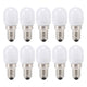 10Pcs E14 Light Bulb Stainless Steel 1.5W 220V LED Bulb for Chandelier Ceiling Cabinet Wall Table Lamps Warm White Light