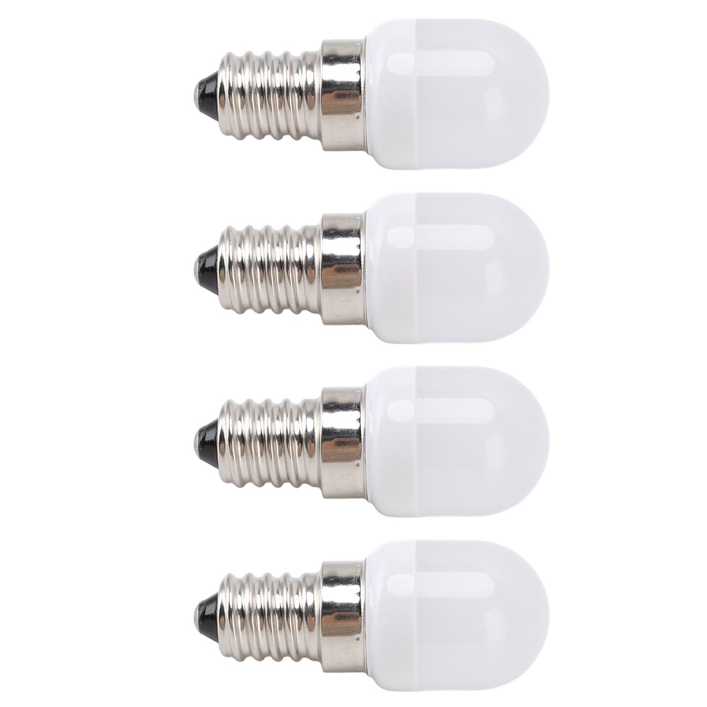 10Pcs E14 Light Bulb Stainless Steel 1.5W 220V LED Bulb for Chandelier Ceiling Cabinet Wall Table Lamps Warm White Light