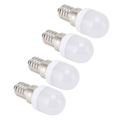 10Pcs E14 Light Bulb Stainless Steel 1.5W 220V LED Bulb for Chandelier Ceiling Cabinet Wall Table Lamps Warm White Light