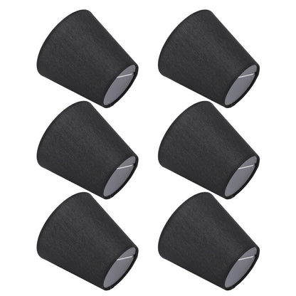 6Pcs Lampshade Lamp Shade Modern Simple Style Home Decoration Black for Small E14 Bulb