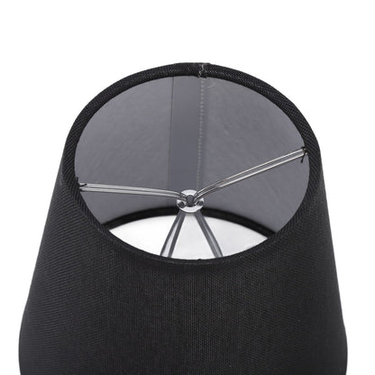 6Pcs Lampshade Lamp Shade Modern Simple Style Home Decoration Black for Small E14 Bulb