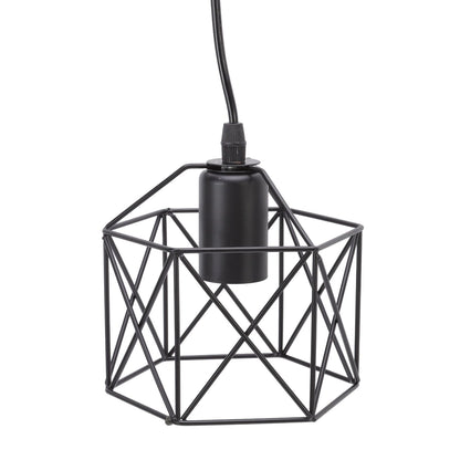 Antique Pendant Lampshade E27 3 Head Retro Unique Style Hanging Light Shade for Home Cafes 85‑240V