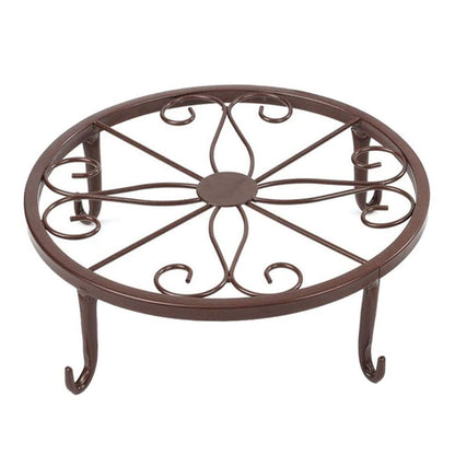 Classic Metal Iron Art Plant Pot Stand Flowerpot Base Holder Rack Indoor Outdoor Home Decor