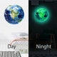 30cm Luminous Earth Sticker Universe Planet Fluorescent Wall Stickers In The Dark DIY Stickers Kids Bedroom Decoration
